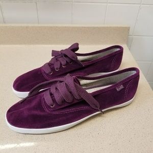Super comfy purple velvet Keds size 7